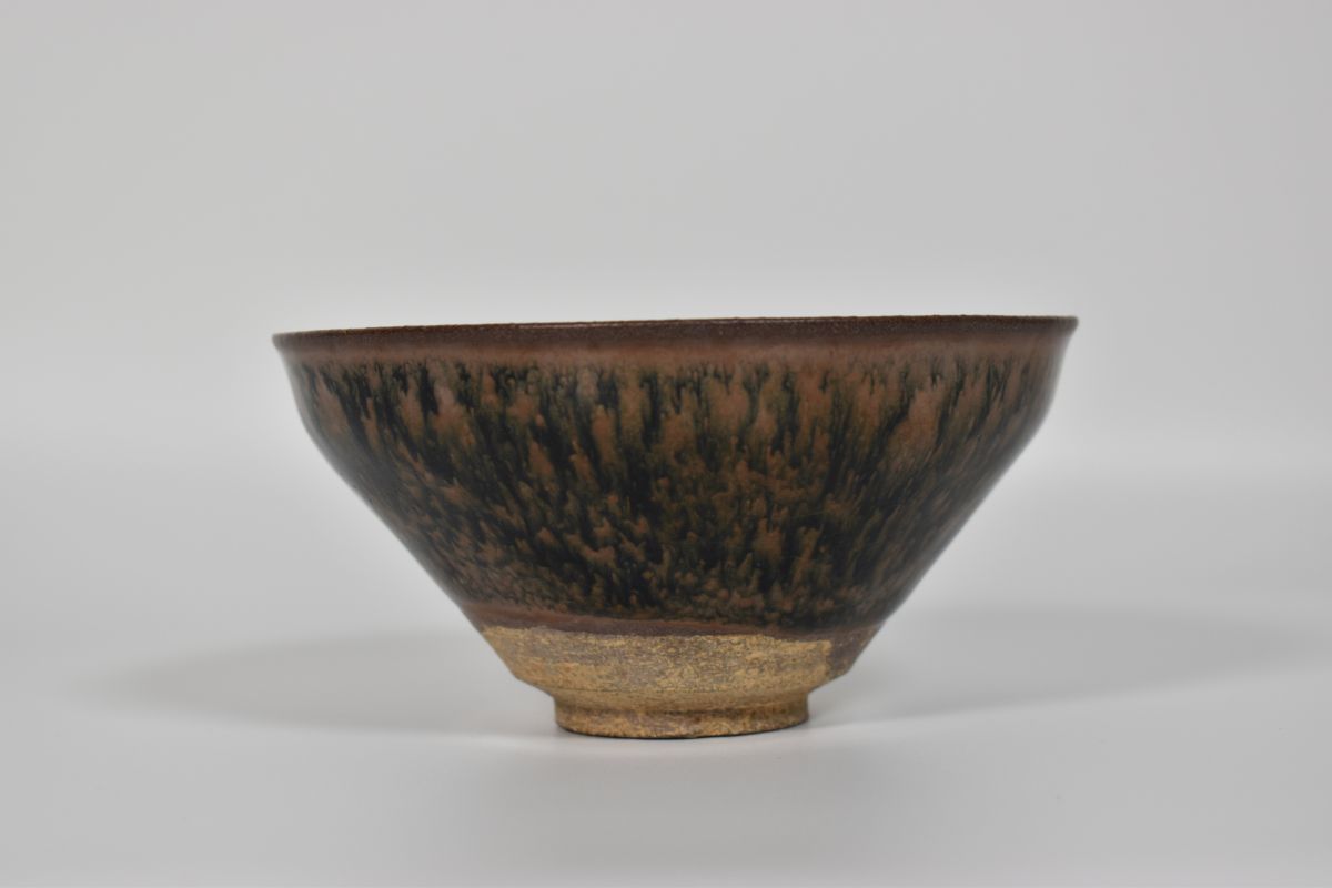 油滴 天目 茶碗 唐物 伝世品 中国 陶磁器 宋時代 建窯 天目茶碗 | OSIR