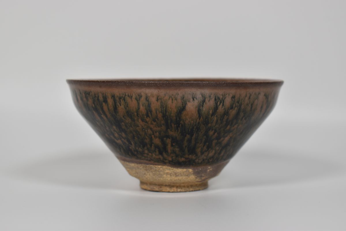 油滴 天目 茶碗 唐物 伝世品 中国 陶磁器 宋時代 建窯 天目茶碗 | OSIR