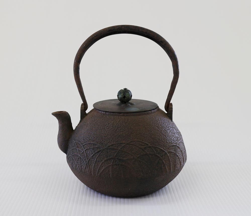龍文堂 鉄瓶 煎茶道具 銅蓋 龍文堂造 茶道具 古い煎茶道具☆古