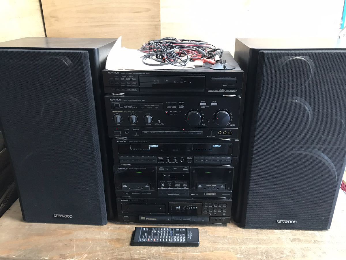 限定セール，SALE KENWOOD ステレオセット アンプ グラフィックイコライザー チューナー カセット CD 詳しくは説明欄に記載 システムコンポ(システムコンポ)｜売買されたオークション情報、yahooの商品情報をア その他