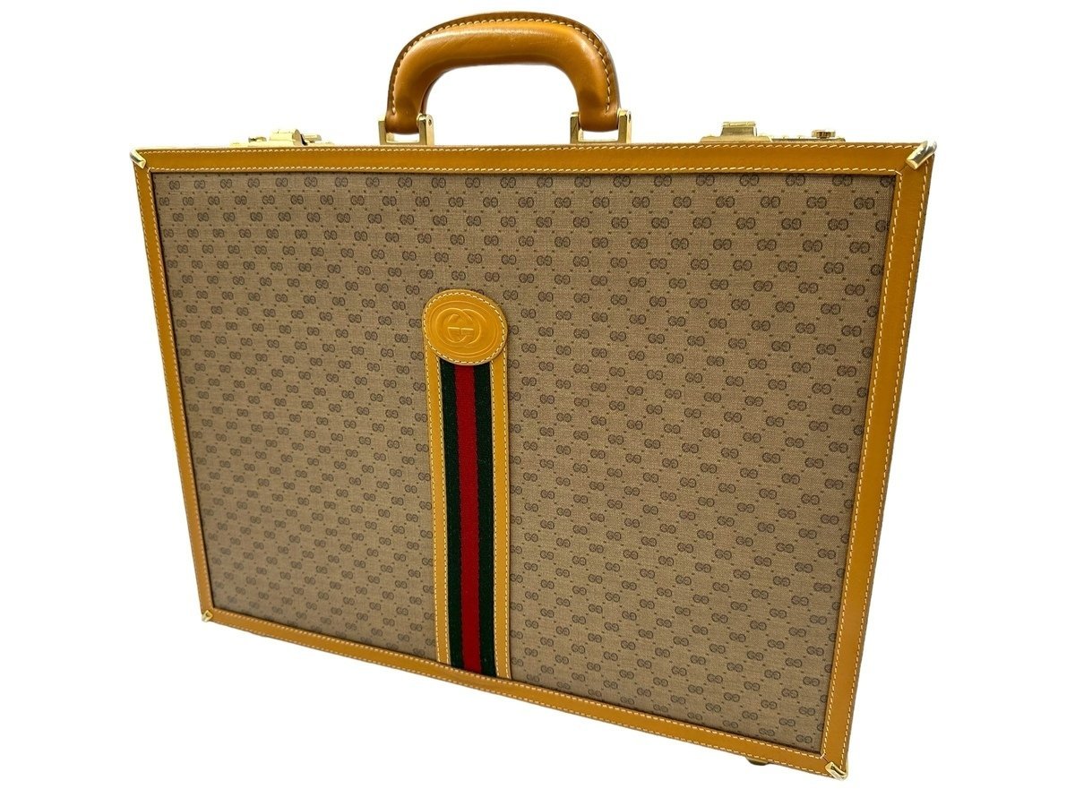 オールドグッチ GUCCI ヴィンテージ アタッシュケース シェリー グッチ