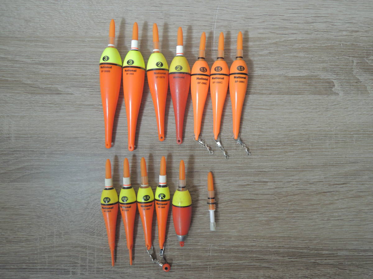 National ラバートップ 電気ウキ 動作確認済み いろいろ まとめて 釣具 ナショナル