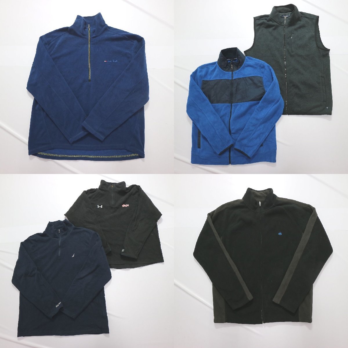 ◎ブランドMIXフリースジャケット set トミー ノーティカ 他 (メンズL) 6枚セット まとめ売り 古着卸 1円スタート FL20 MQ1711