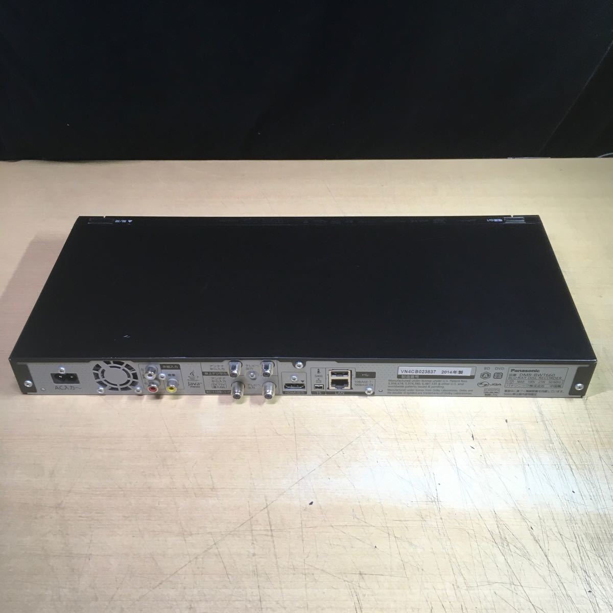 Panasonic DMR-BWT660 ブルーレイレコーダー（中古） 送料無料】(111608F) 2014年製 Panasonic DMR-BWT660 ブルーレイ