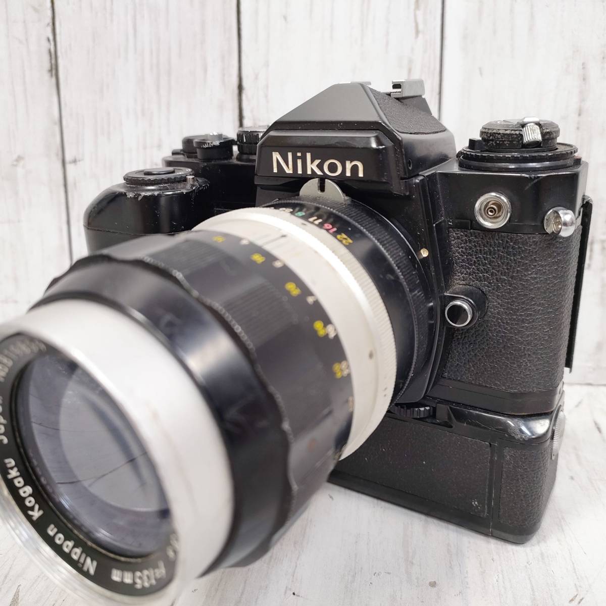 ニコン Nikon FE 一眼レフ フィルムカメラ モータードライブ ブラック