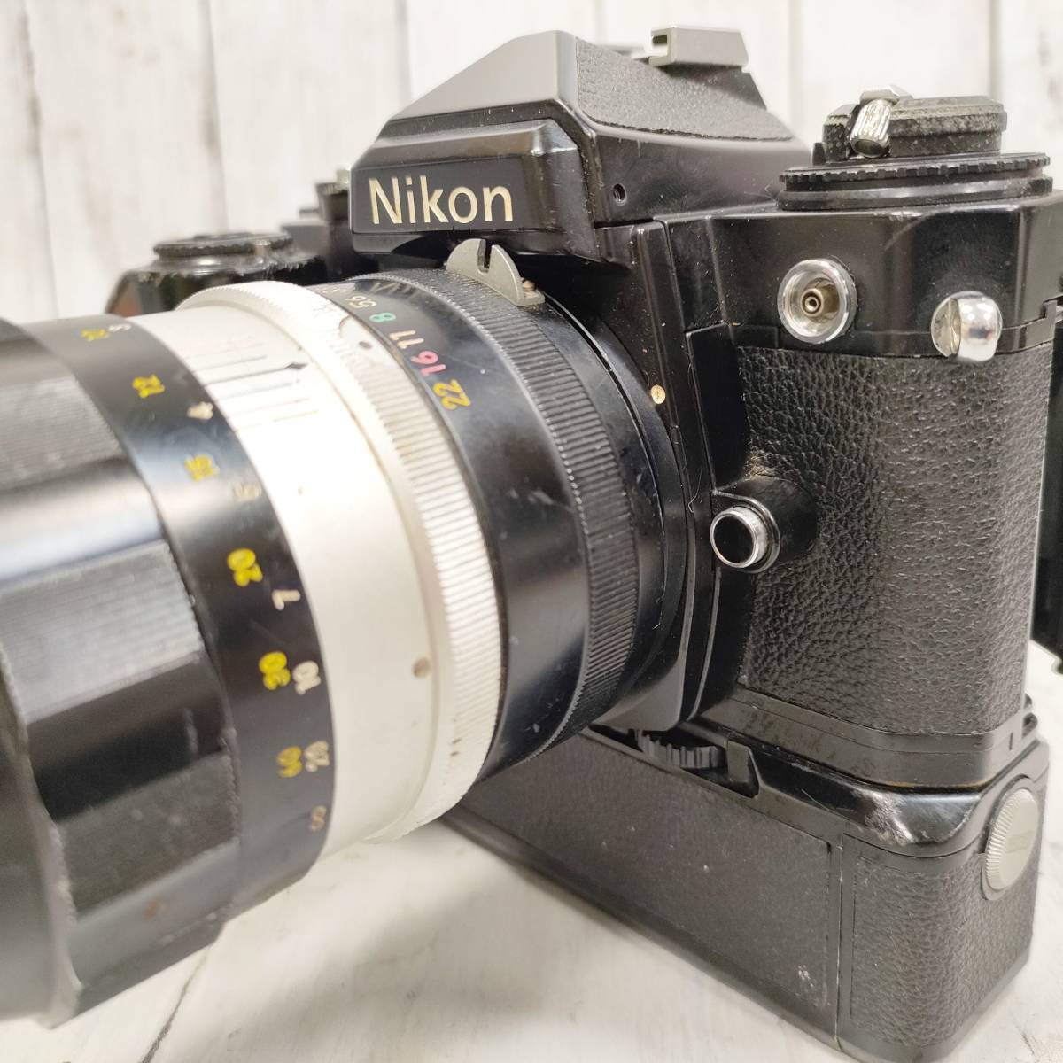 カメラ レンズ まとめ ニコン Nikon FE 一眼レフ フィルムカメラ モータードライブ ブラック