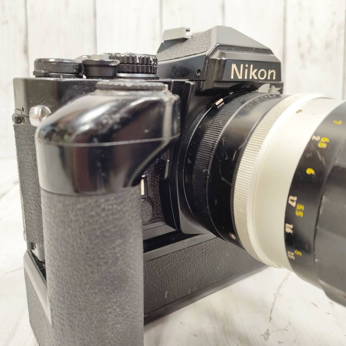 ニコン Nikon FE 一眼レフ フィルムカメラ モータードライブ ブラック