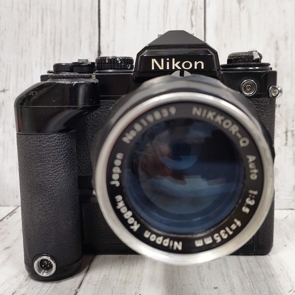 ニコン Nikon FE 一眼レフ フィルムカメラ モータードライブ ブラック