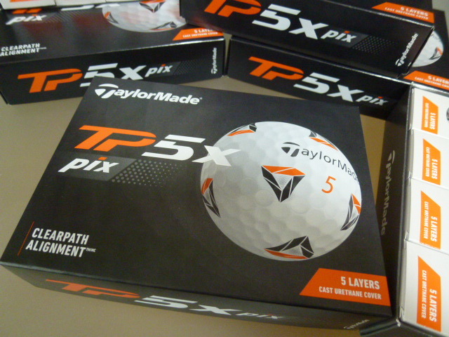 ◆2021年！New TP5x Pix/日本正規品/最新！【TaylorMade】テーラーメイド New TP5X Pix/WH/1ダース/2022年度版NEWパッケージ！