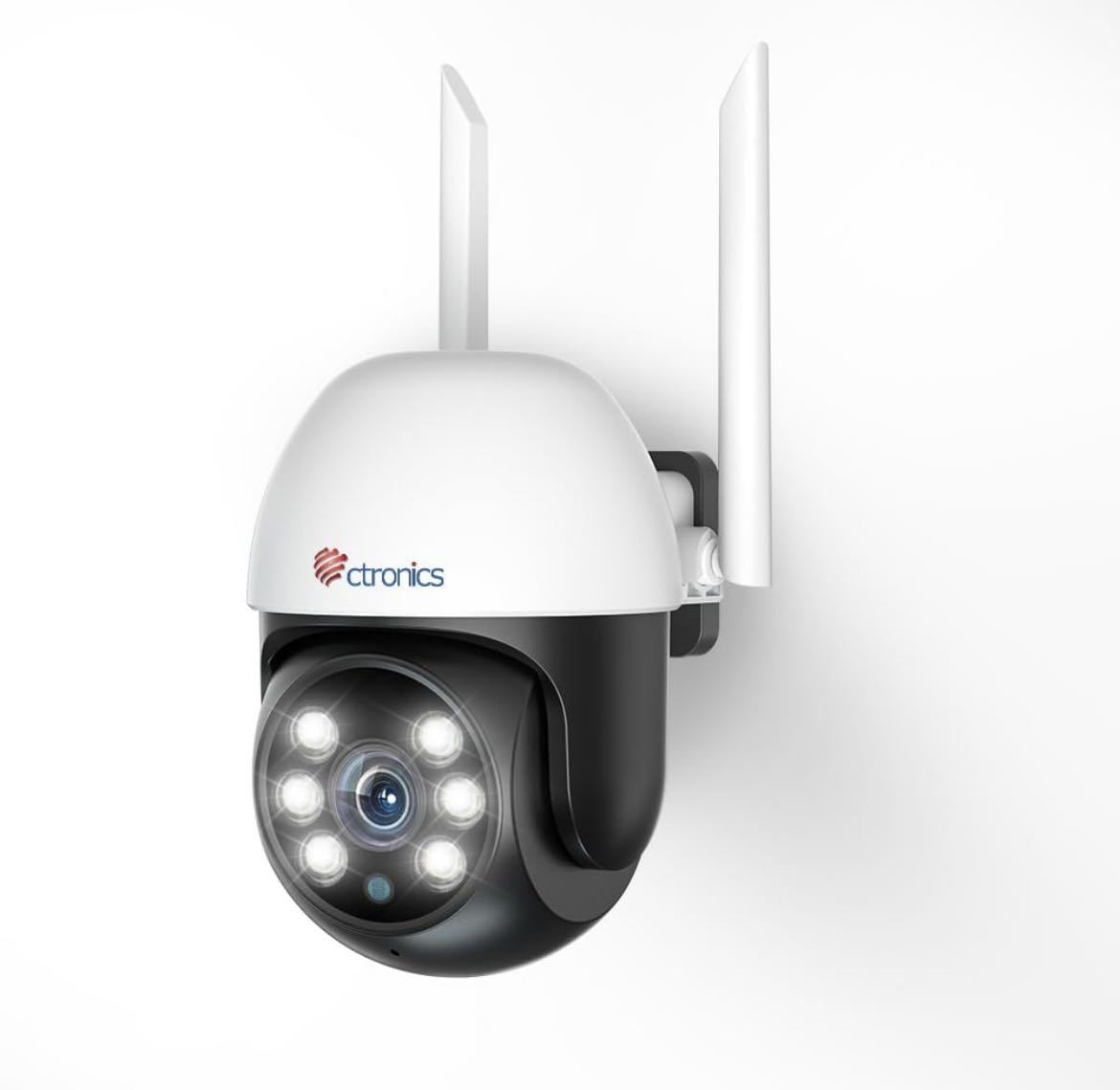 Ctronics 防犯カメラ 屋外 プリセット機能 監視カメラ 自動追尾 声光威嚇 Wi-Fi 強化版5DBiアンテナー アラーム通知 iOS/Android/PC対応_1