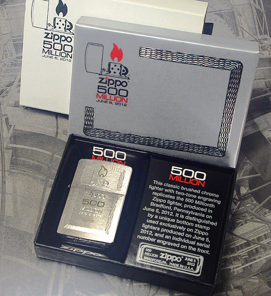 ZIPPO】500MILLION 生産5億個達成記念 2012年/ネコポス