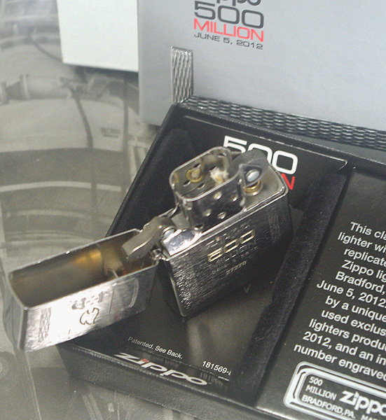 ZIPPO】500MILLION 生産5億個達成記念 2012年/ネコポス