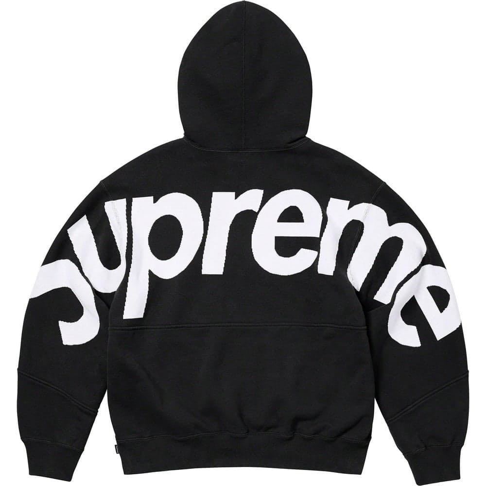 Jacquard Hooded Logo 23fw 23AW⁄Big Sweatshirt⁄M⁄コットン⁄BLK 新品 