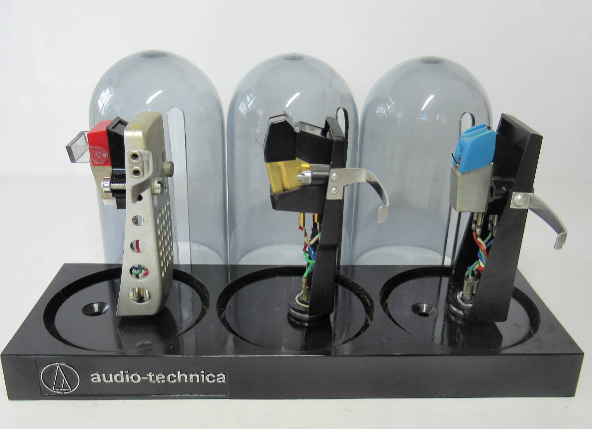 即決☆完動品 3個 (C-210M/SV-45/PC-110)　＋ audio-technica 3連スタンド 付