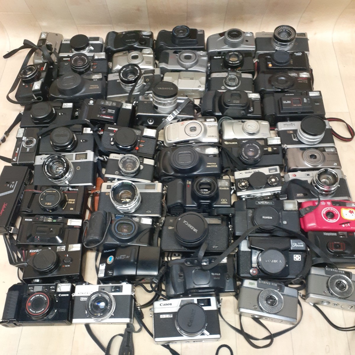 □ジャンク□ コンパクトフィルムカメラ大量まとめセット RICOH Canon