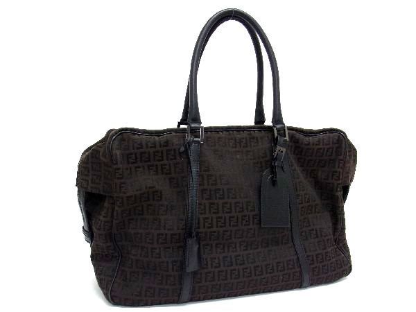 1円 □美品□ FENDI フェンディ ズッキーノ ズッカ柄 ナイロン