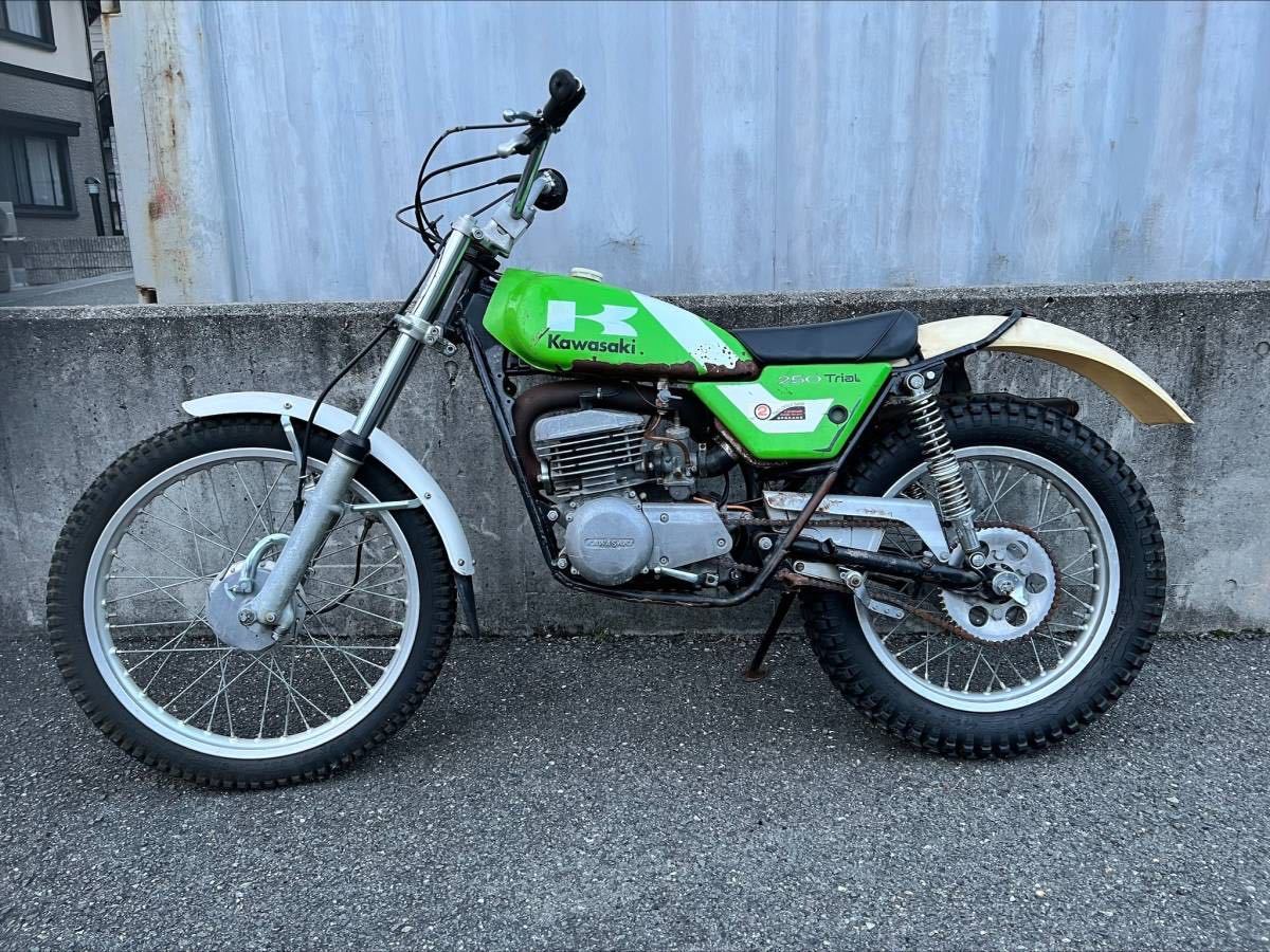 中古車 実動 現車販売 低走行 トライアルバイク kAWASAKI カワサキ