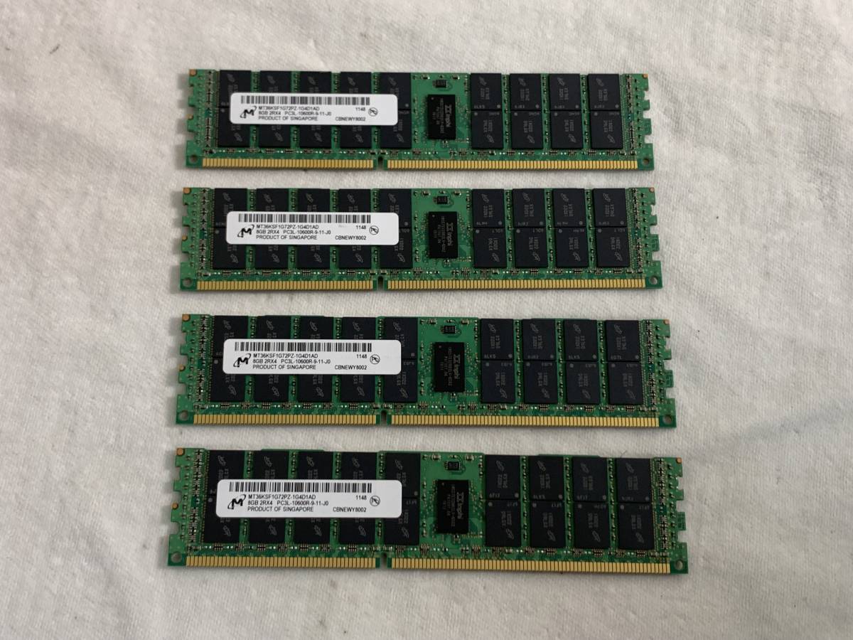 Micron 4GB 1RX4 PC3L-10600R 1333MHz 9-11-C1 DDR3 RAM MT18KSF51272PZ-1G4M1FF