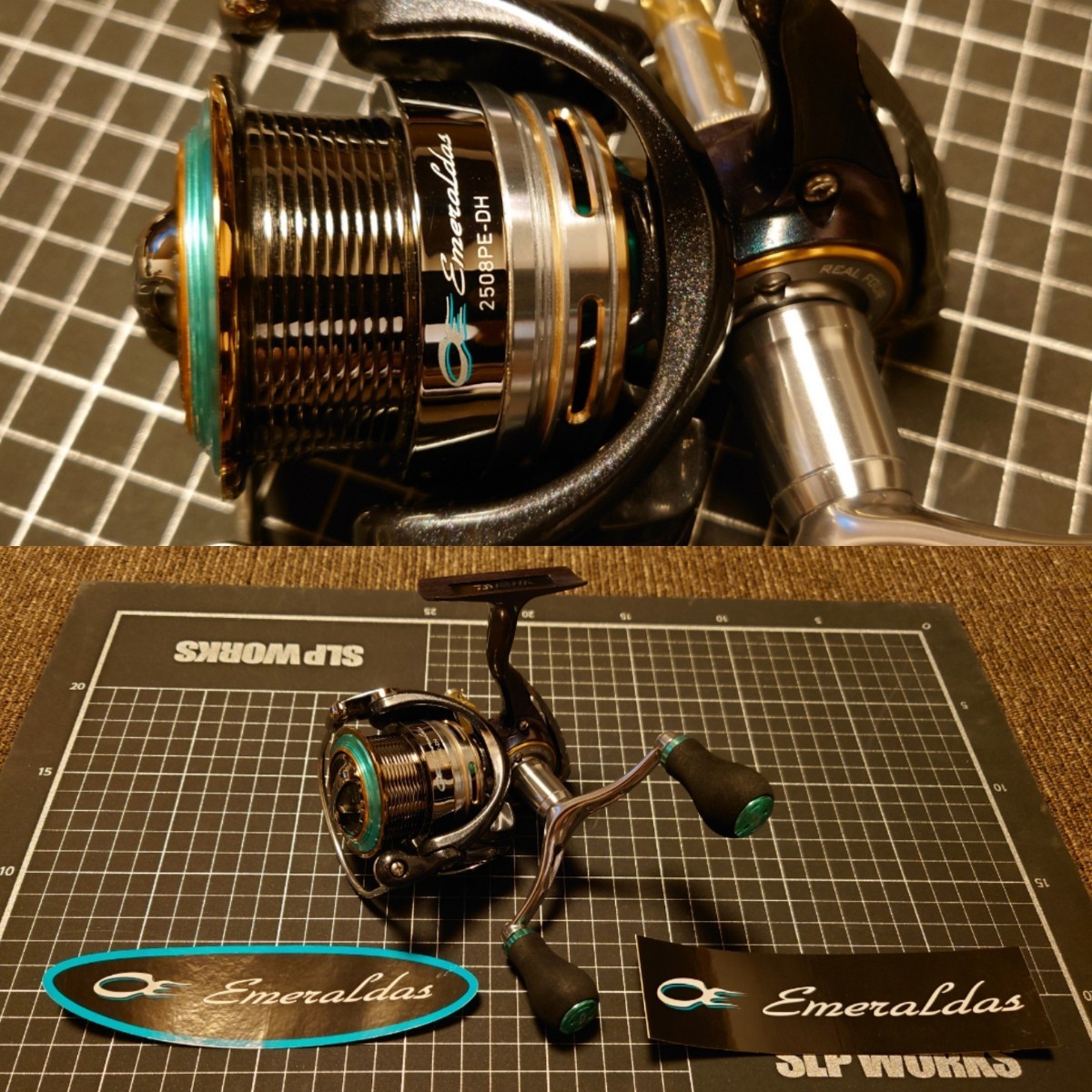 Corps De Moulinet DAIWA 12 EMERALDAS 2508PE-DH - Pour Pièces - Ne Fonctionne Pas