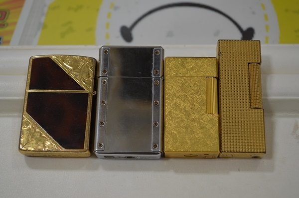 【HOT，SALE】 Zippo　ジッポー　ダンヒル　VINCI　マルマン　ライターまとめ　4つセット　ジャンク