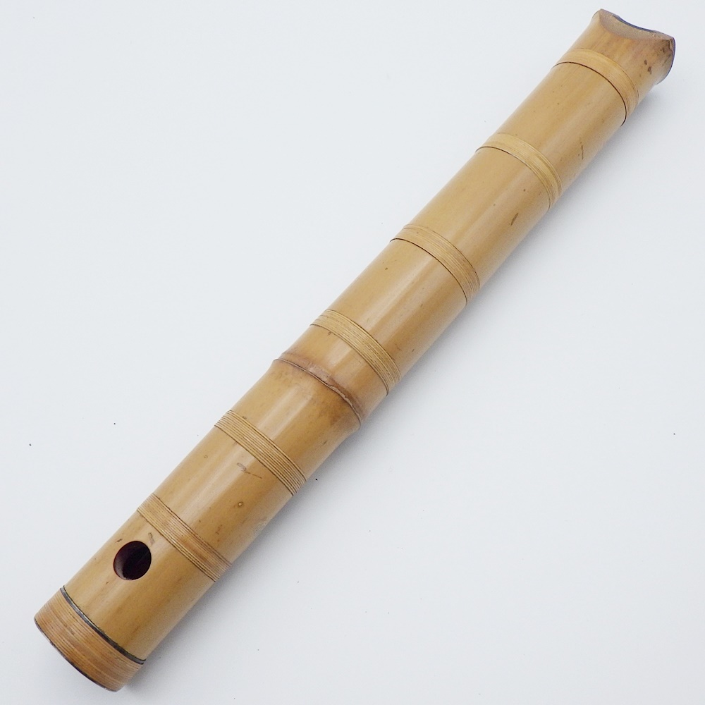 店頭買取/品】尺八 一尺八寸 54.5cm 真竹 和楽器 木製縦