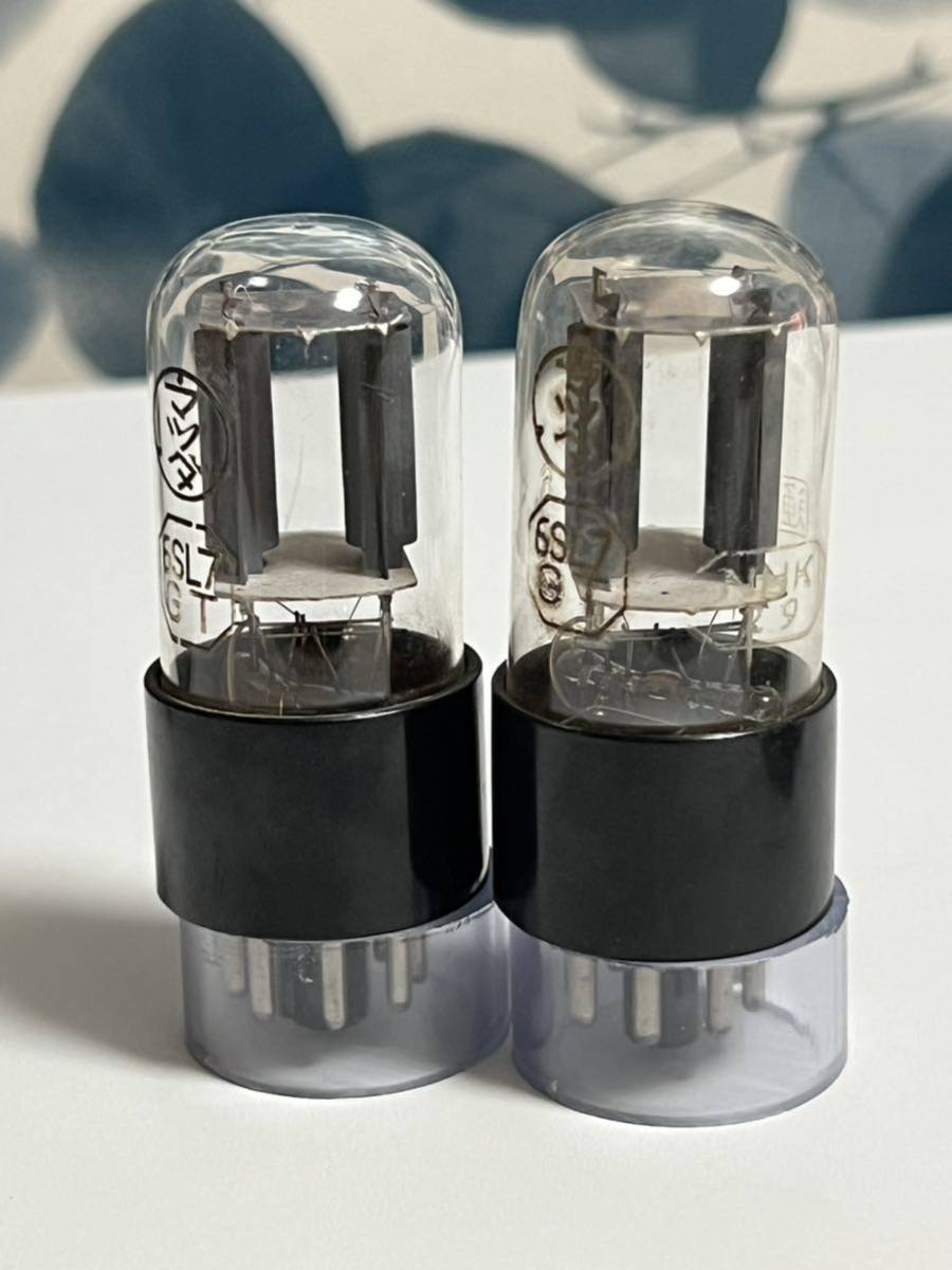 6SL7GT 2本 マツダ 試験済み 真空管