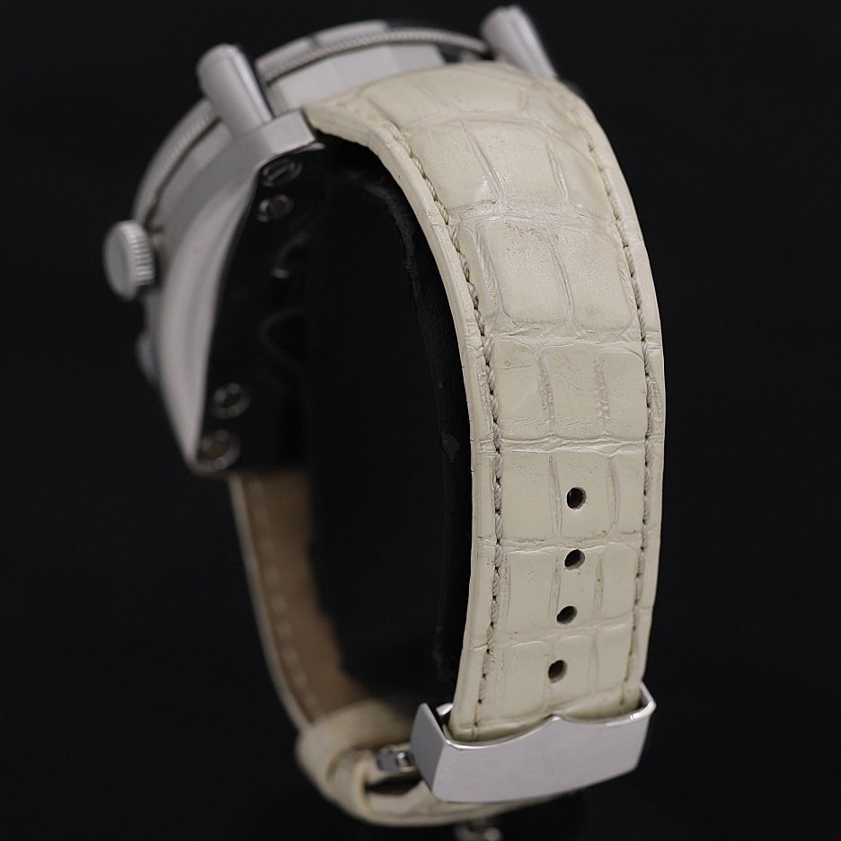 1円稼働 良品 セイコー 5R65-0AA0 SBLA039 シルバー文字盤 AT ガランテ スプリングドライブ パワーリザーブ デイト メンズ腕時計KRK0056210