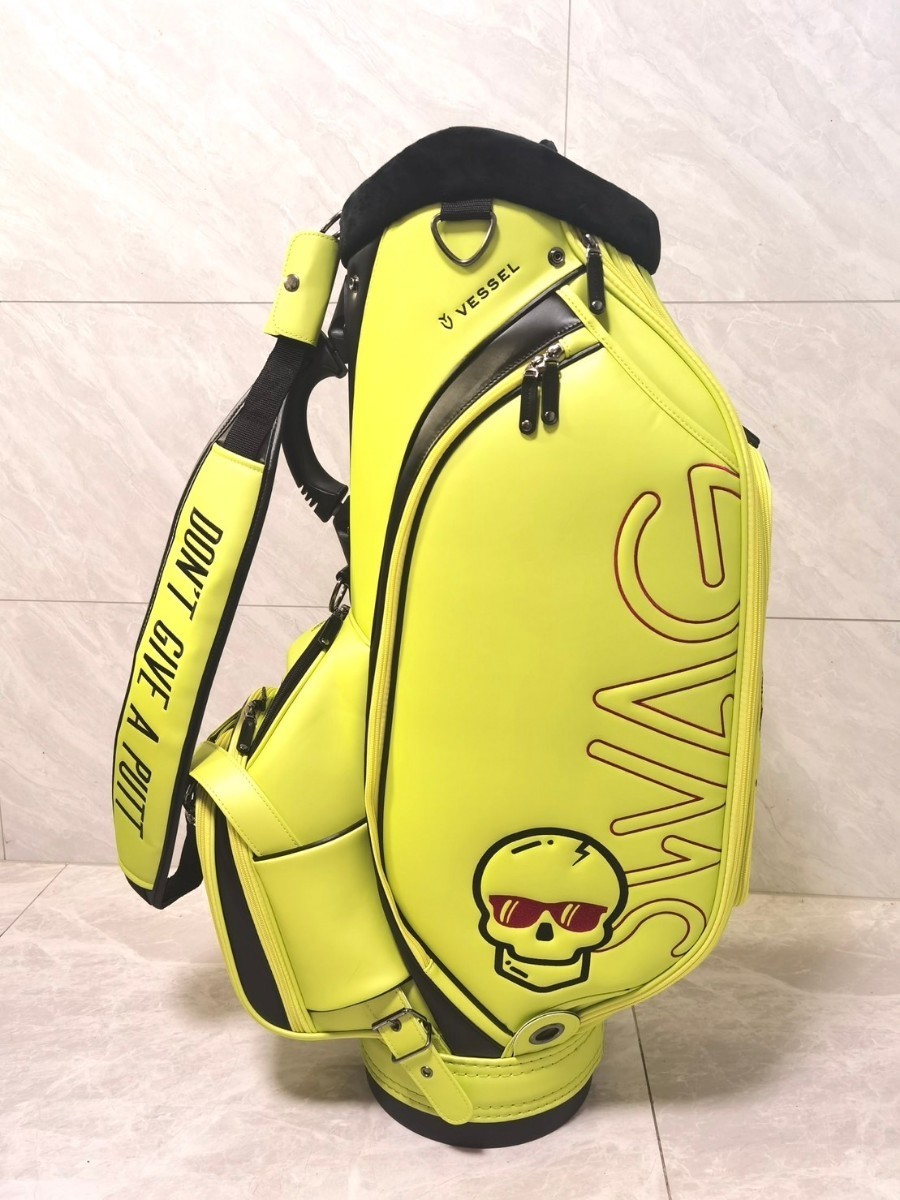 スポーツ別 【即発送】キャディバッグ SWAG ゴルフバッグ イエロー