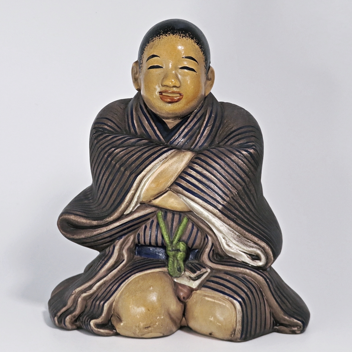 仙台四郎 福の神 こま屋謹製 土鈴 置物 縁起物 商売繁盛 台付き