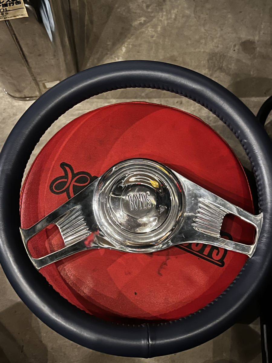 ボイド ステアリング ボス付 ハンドル BOYDS used 当時物 ボイド BOYDS