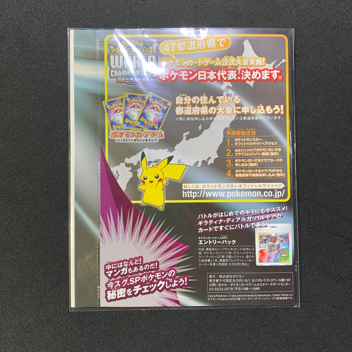 SPポケモン 秘 おたのしみブック ギンガの覇道 発売記念 プロモカード