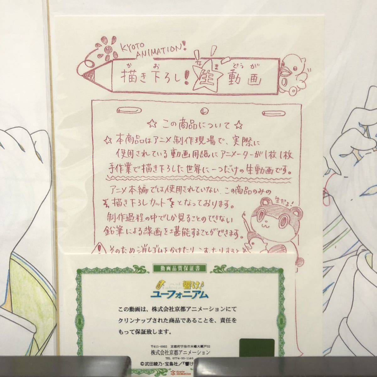新品未開封 響け！ユーフォニアム 描き下ろし生動画 黄前久美子 高坂