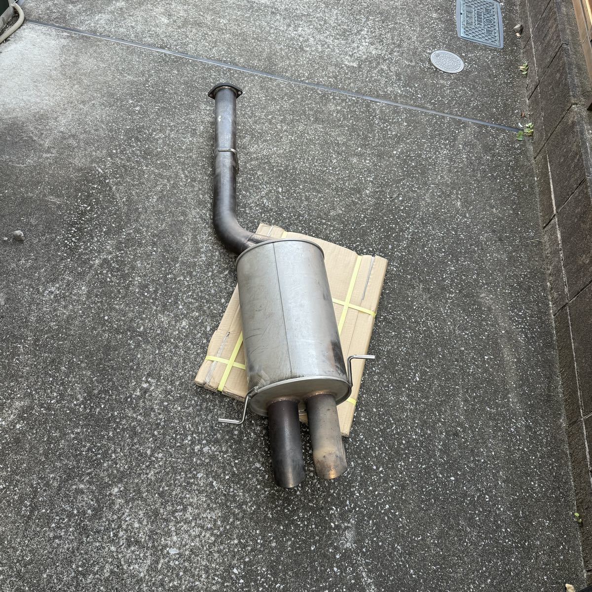 中古】FD3S RE雨宮 ツインドルフィンテールマフラー RE雨宮 RX-7 FD3S 