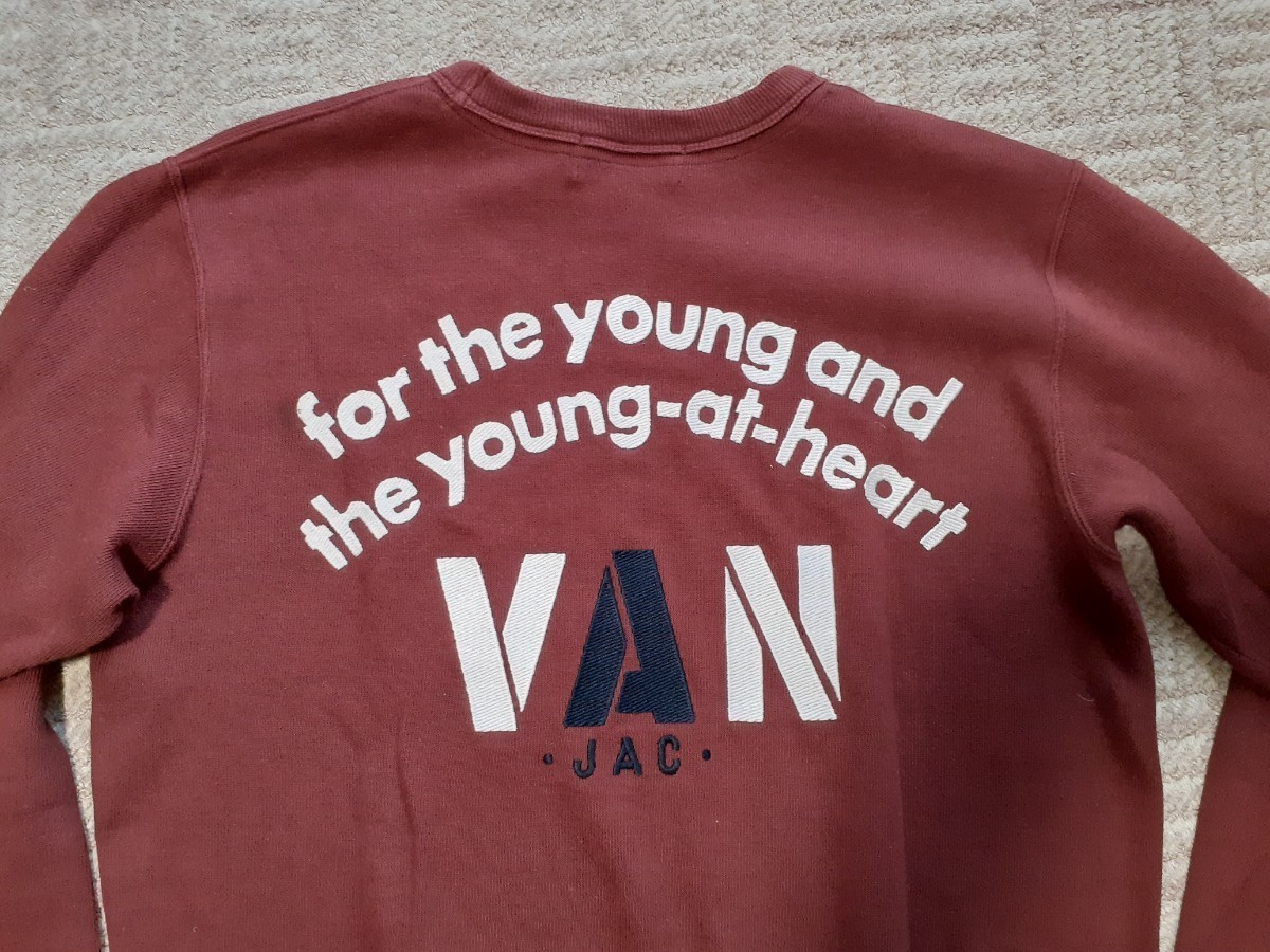 VAN JAC ヴァンヂャケット Jacket アーチロゴ スウェット トレーナー 