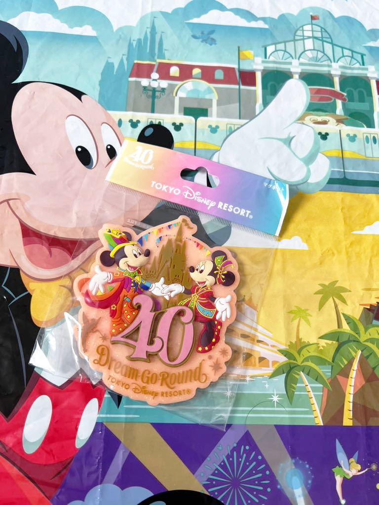 TDL★ディズニーランド40周年☆ドリームゴーラウンド　マグネット★TDRTDS
