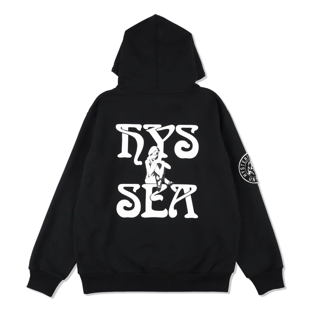 送料無料 L 黒 WIND AND SEA HYSTERIC GLAMOUR x WDS Hoodie Black ウィンダンシー ヒステリックグラマー パーカー フーディー 新品未使用