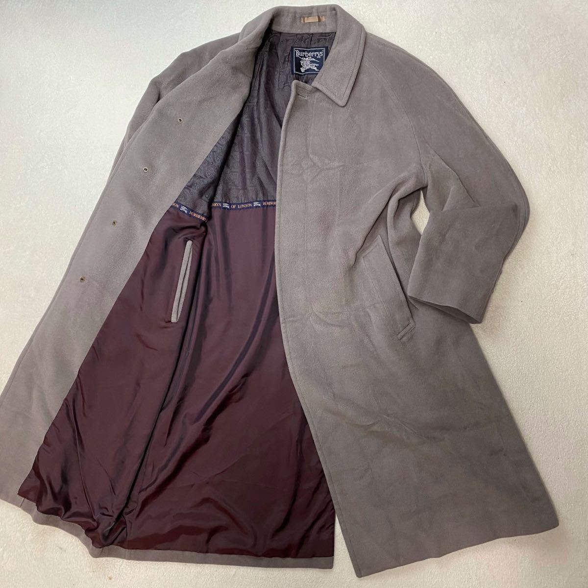 BURBERRY 極美品 LONDON 定価30万!!一生の名作!!最高級アンゴラ60%!!極