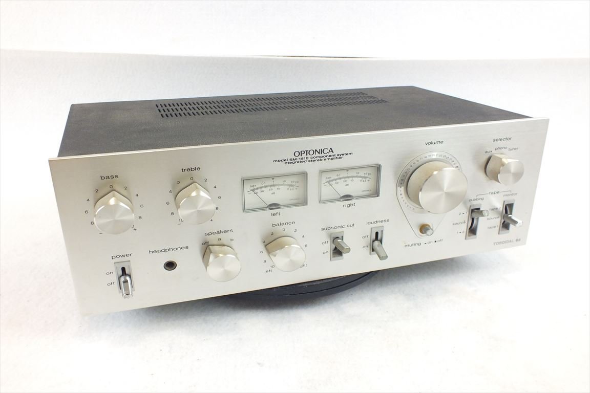 ☆ SHARP シャープ OPTONOCA SM-1510 プリメインアンプ アンプ 中古