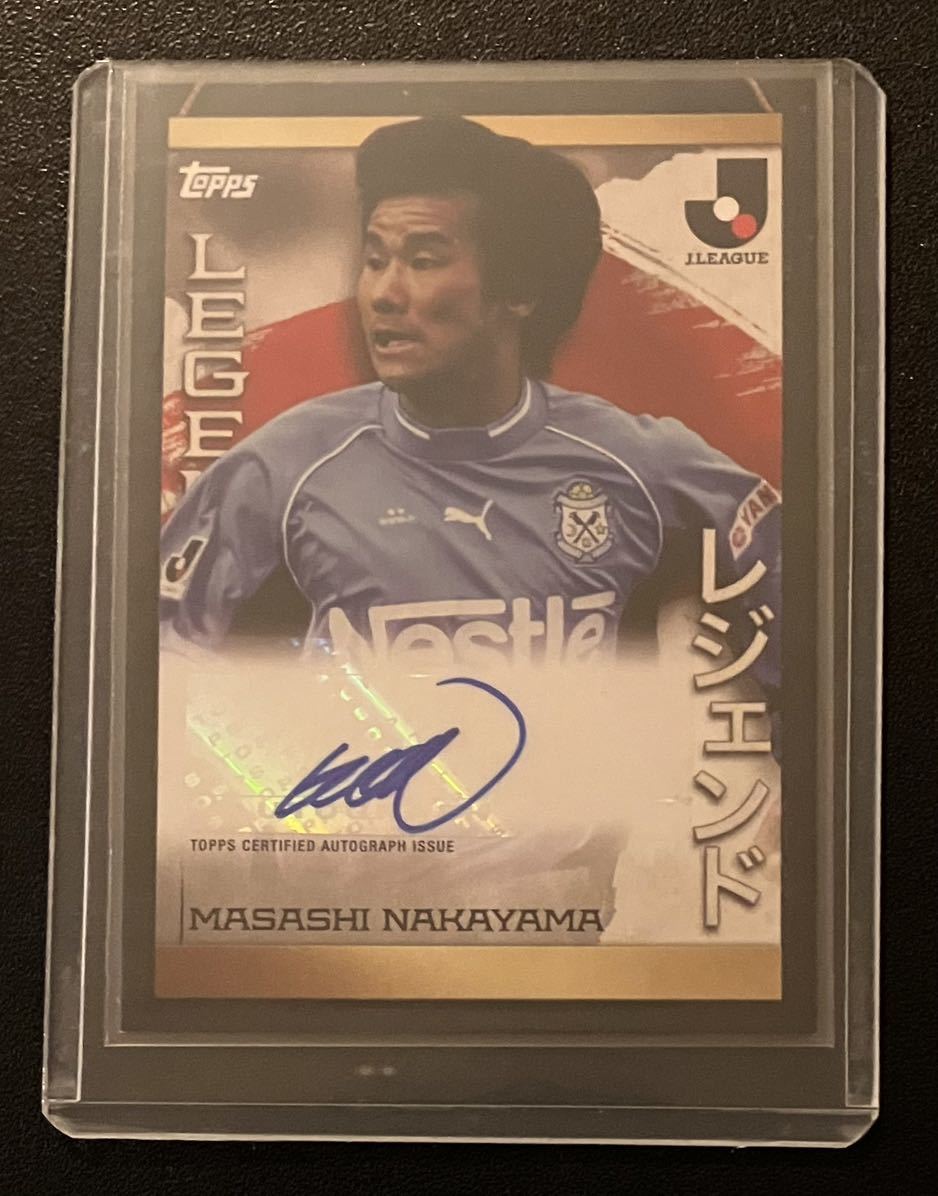 ☆topps Jリーグ 2023 レジェンド 中山雅史 直筆サインカード ジュビロ
