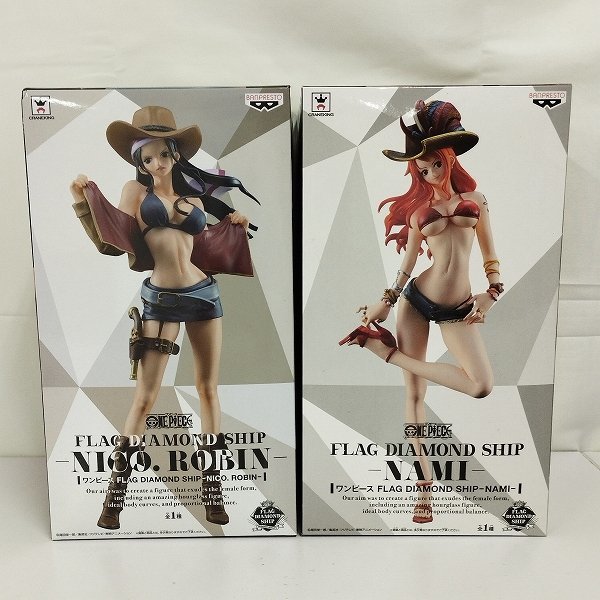 mP144b [未開封] ONE PIECE FLAG DIAMOND SHIP ナミ ロビン | ワンピースフィギュア T