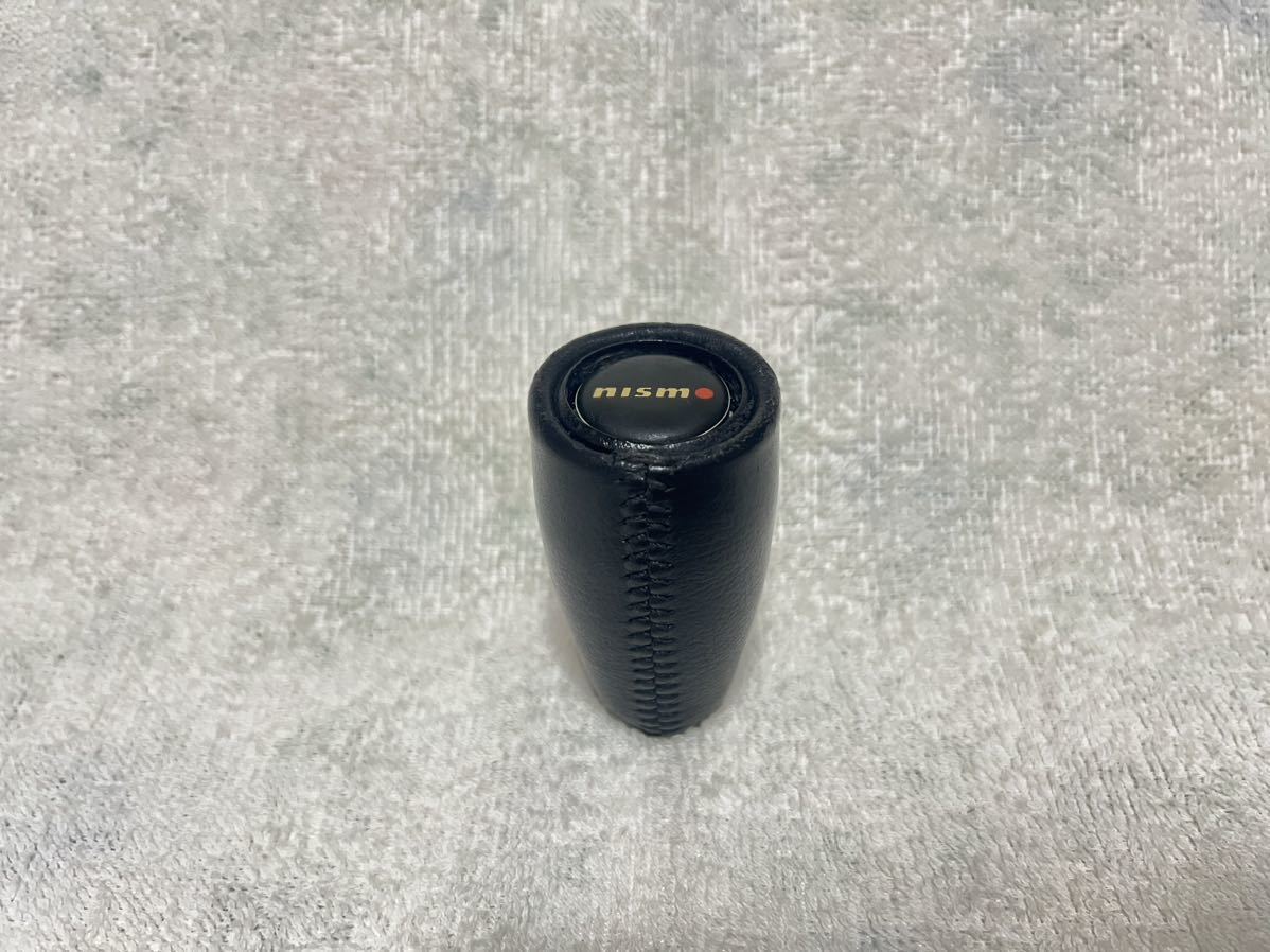 希少 廃盤品 NISMO ニスモ 旧ロゴ 革製 レザー シフトノブ ネジサイズ