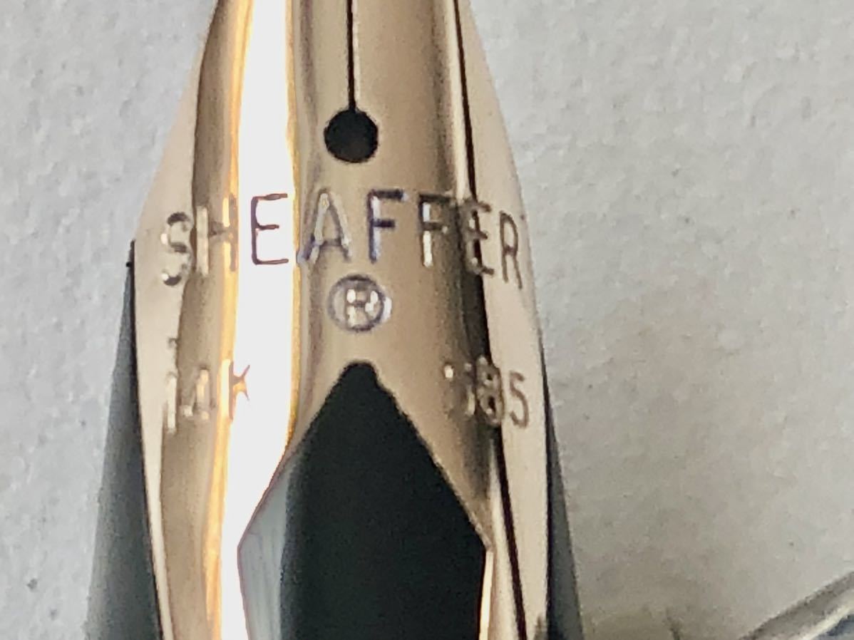 SHEAFFER シェーファー 万年筆 STERLING SILVER ペン先 14K