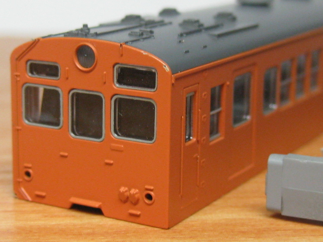 ●(N)加工品 クモハ73ボディーのみ オレンジ 片町線 阪和線 TOMIX 