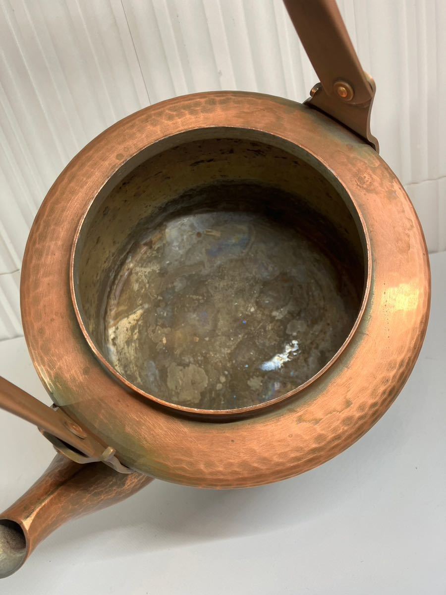 やかん 純銅 茶道具 E/824 やかん 純銅 湯沸 光