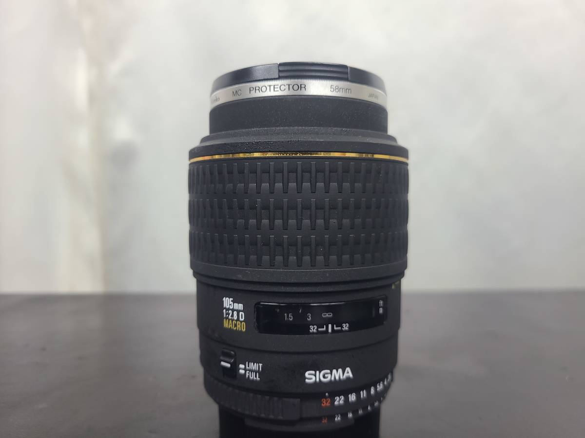 □3767□ SIGMA EX 105mm 1:2.8 D MACRO 一眼レフカメラ用レンズ EX
