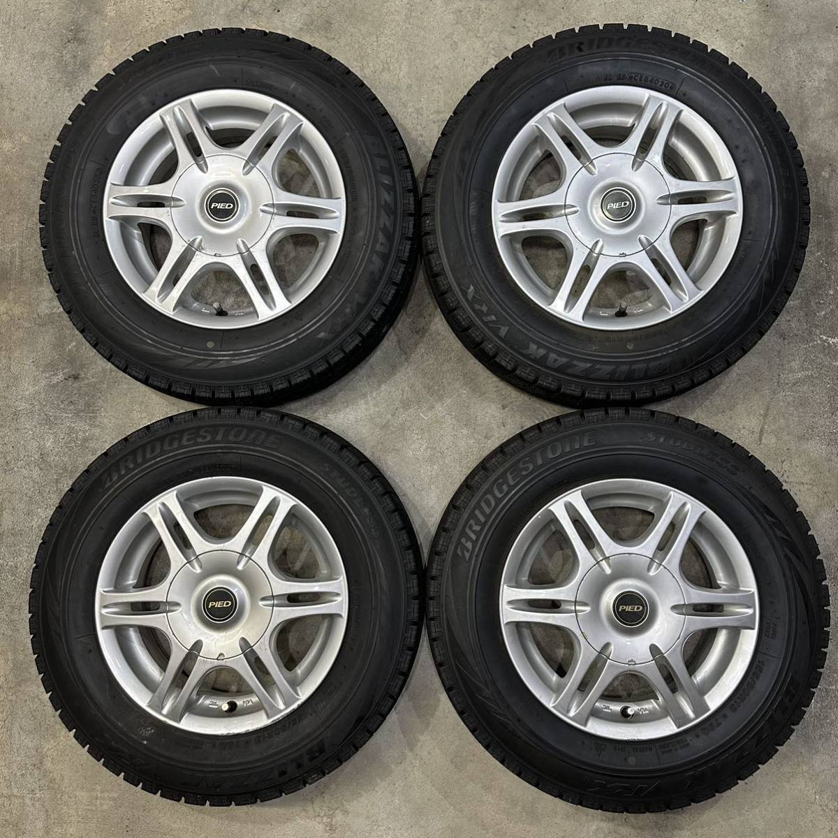 即発送 バリ山155/80R13 VRX ブリヂストン スタッドレス 4本セット