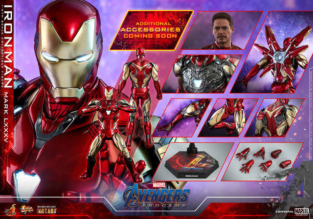 新品Hot Toysヴァリアントヘッド★トニースターク アイアンマンMK85★ アイアンマン マーク85 ヴァリアントヘッド交換済ホットトイズ ダイ