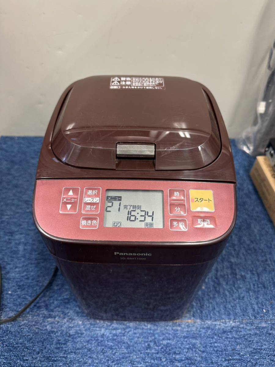 Panasonic パナソニック　SD-BMT1000 ホームベーカリー 1斤タイプ ブラウン 動作品
