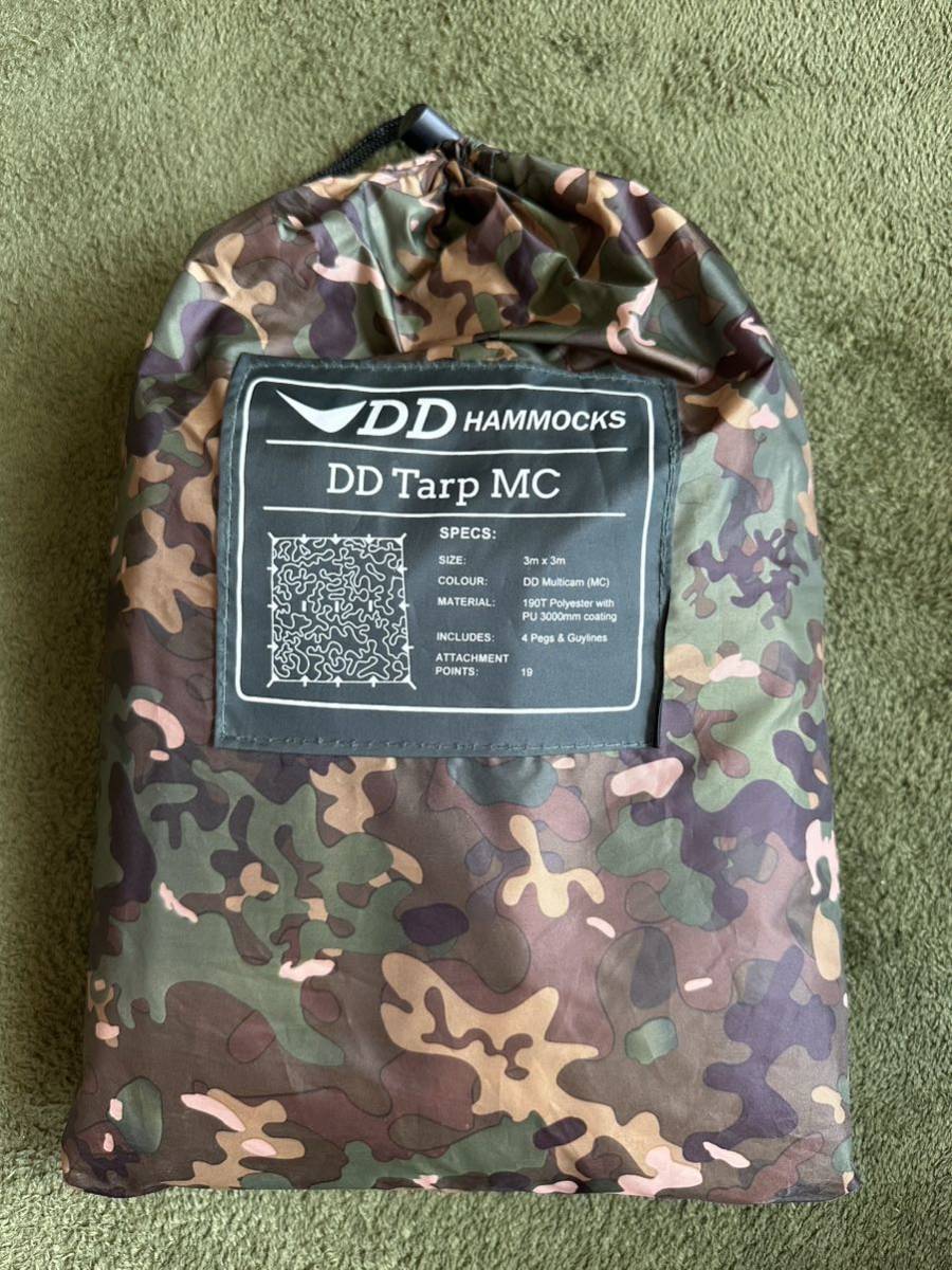 DD タープ ハンモック MC 迷彩 Tarp キャンプ アウトドア 3×3m 野営