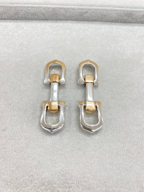 Cartier カルティエ 925刻印 シルバー カフスボタン カフリンクス
